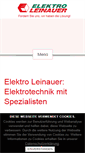 Mobile Screenshot of elektro-leinauer.de